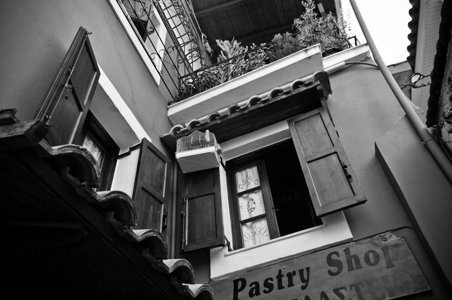 pastry shop at Parga, Greece